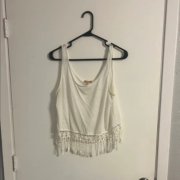 Takara White Sleeveless Embellished Crop Top - Picture 1 of 1